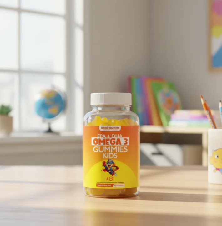 Omega 3 Kids Plus Gomitas Memoria, Concentración, Vision +8años