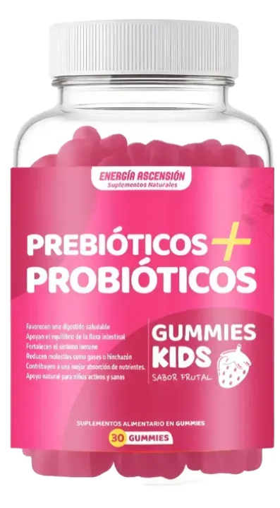 Pre + Probioticos Gummies Kids, Digestión Y Defensas +2