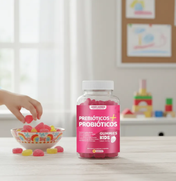 Pre + Probioticos Gummies Kids, Digestión Y Defensas +2
