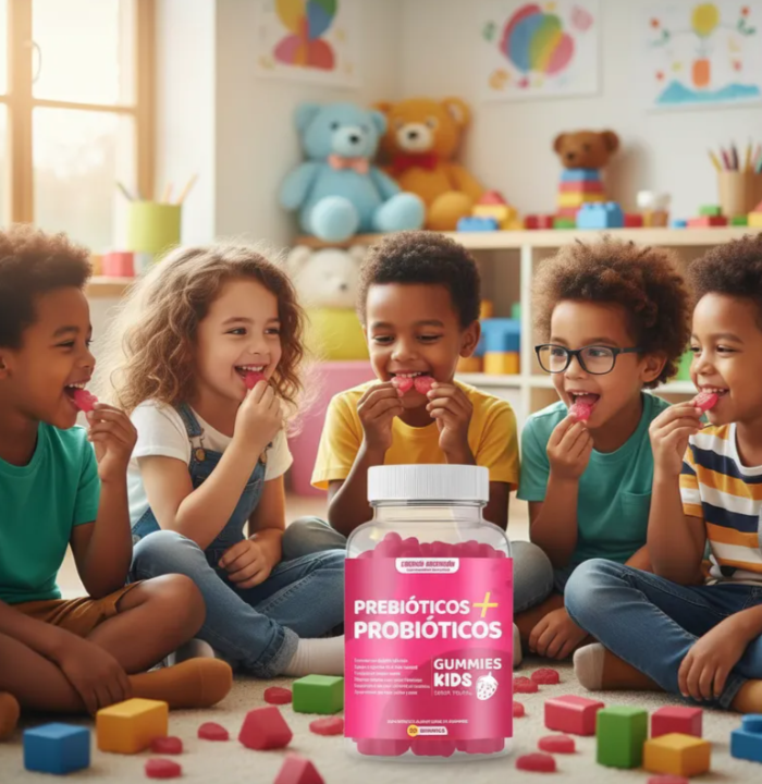 Pre + Probioticos Gummies Kids, Digestión Y Defensas +2