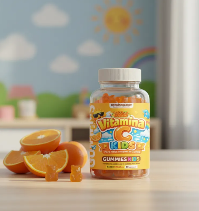 Vitamina C Gomitas Para Niños Inmunidad +2años