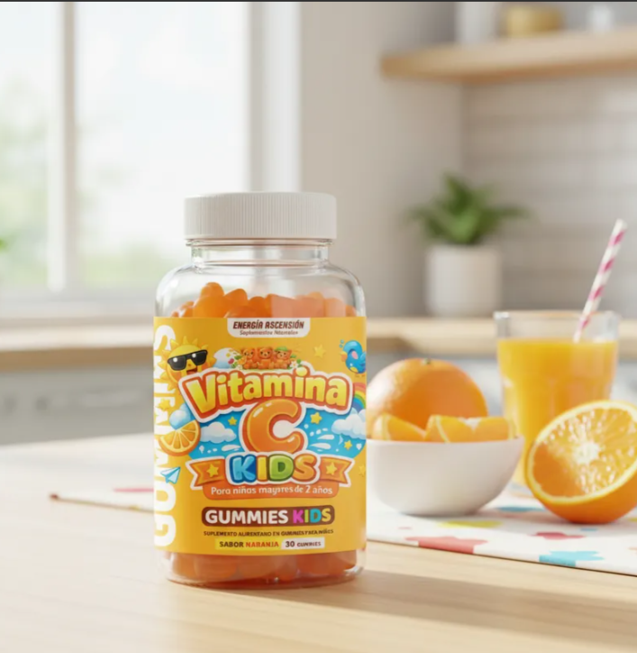 Vitamina C Gomitas Para Niños Inmunidad +2años
