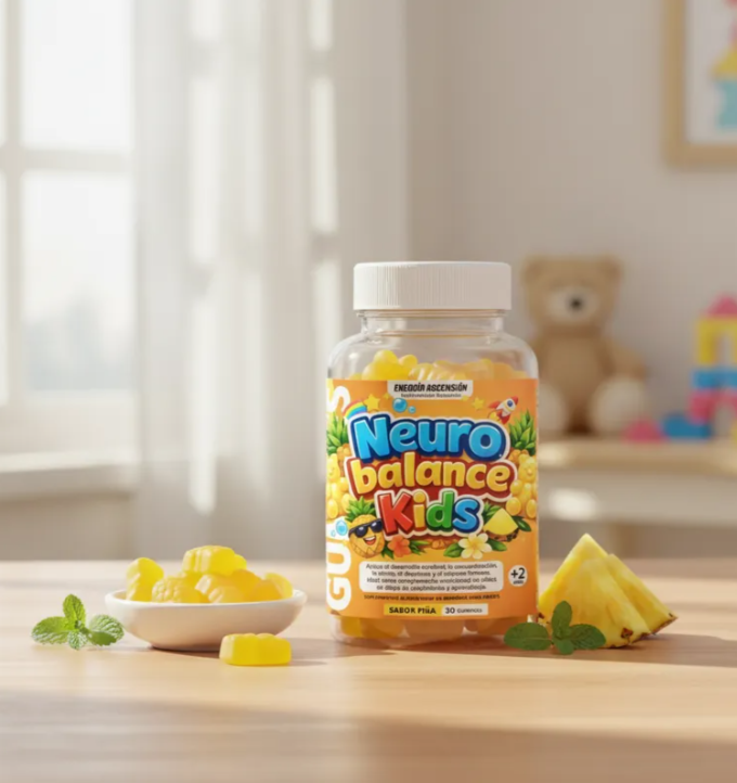 Neuro Balance Kids Gomitas + 2 Años, Calma Y Concentración