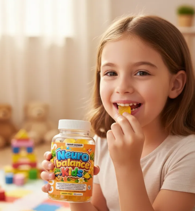 Neuro Balance Kids Gomitas + 2 Años, Calma Y Concentración