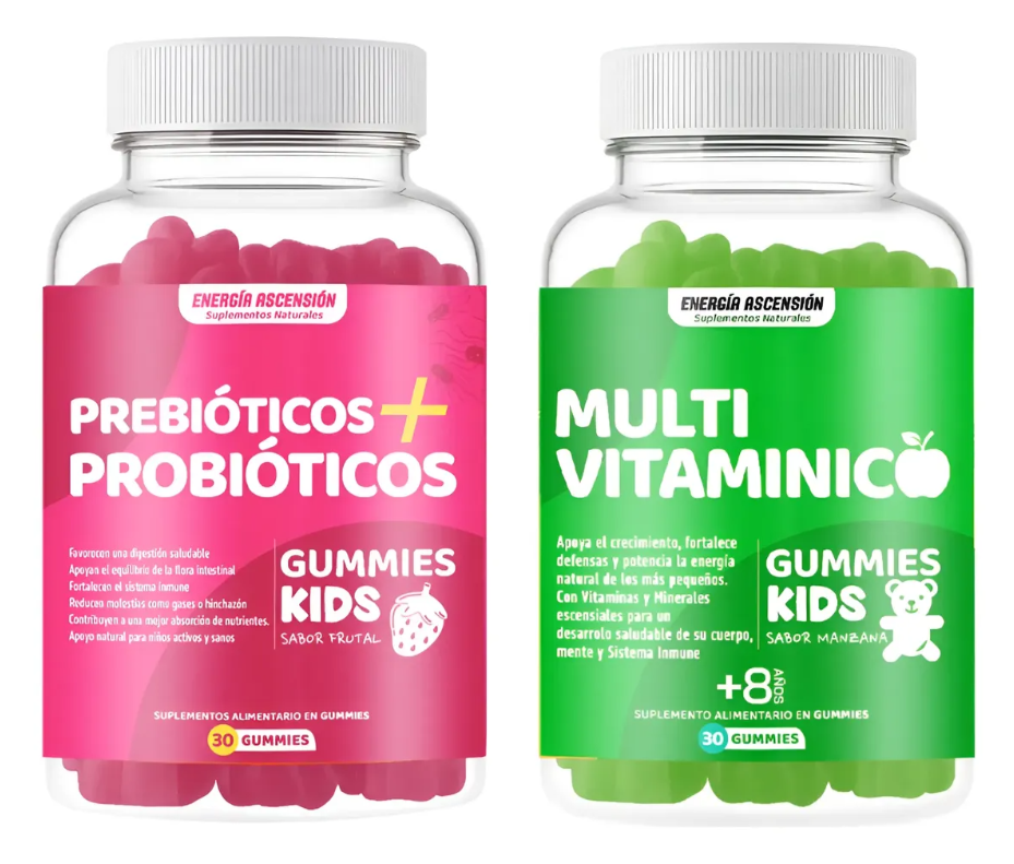 Pack Infantil Defensas y Nutrición Probióticos Kids + Multivitamínico Kids